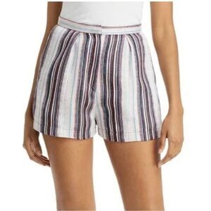 IRO Paris Tolie High Waisted Striped Shorts Size 10